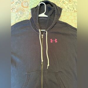 Under Armour Charcoal Hoodie with Pink Breast Cancer Awareness